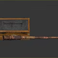 Brass Telescope Inside Open Wooden Case And Separate Telescope