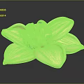 Golden Flower With Metallic Petals Detailed Stamen On Dark Background With Reflection