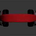 Over Ear Headphones With Red Headband And Black Ear Cups Modern Design High Quality Sound