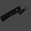 Sleek Black Fighter Jet Featuring Purple Accent Design And Aerodynamic Structure