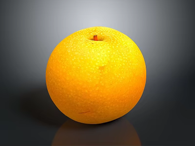 Fresh Orange Fruit With Bright Color Round Shape And Smooth Surface 3d model