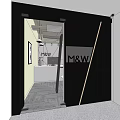 Modern Public Office Space Featuring M&W Logo Entryway Corridor And Open Layout
