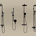 Stainless Steel Shower Heads With Different Styles For Bathroom Wall Mounting