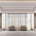 Modern Reception Room Reception Room 3d model