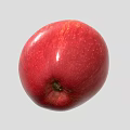 red apple cartoon apple 3d model
