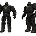 Industrial LOFT Robot Armored Robot 3d model