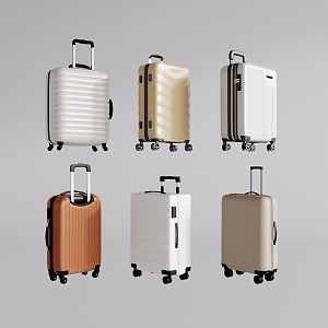 Modern Luggage Suitcase Trolley Case 3d model