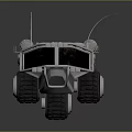 Military Armored Vehicle Weapon System With Multiple Missile Launchers And Large Wheels