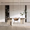 Modern study 3d model