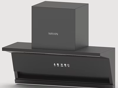 VATIAN Modern Black Range Hood With Sleek Design For Kitchen Daily Use Electrical Appliance 3d model