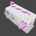 Purple Candy Truck With POP CANDY Branding Colorful Candy Graphics And Candy Cane Decorations