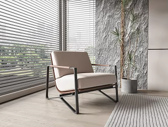 Modern Sofa Chair Casual Combination Single Chair Single Sofa Recliner Leisure Chair 3d model