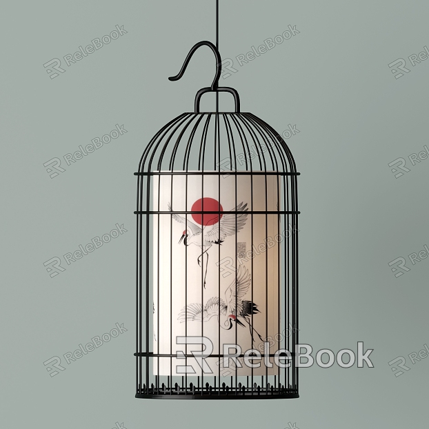 New Chinese-style Birdcage Chandelier model