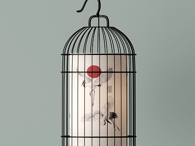 New Chinese-style Birdcage Chandelier model