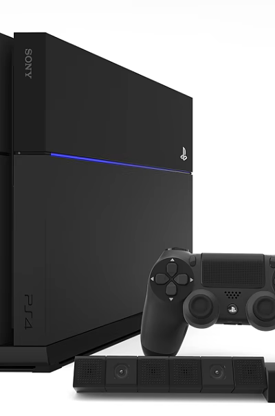 Black PlayStation 4 Gaming Console with Wireless Controller for Home Entertainment 3d model