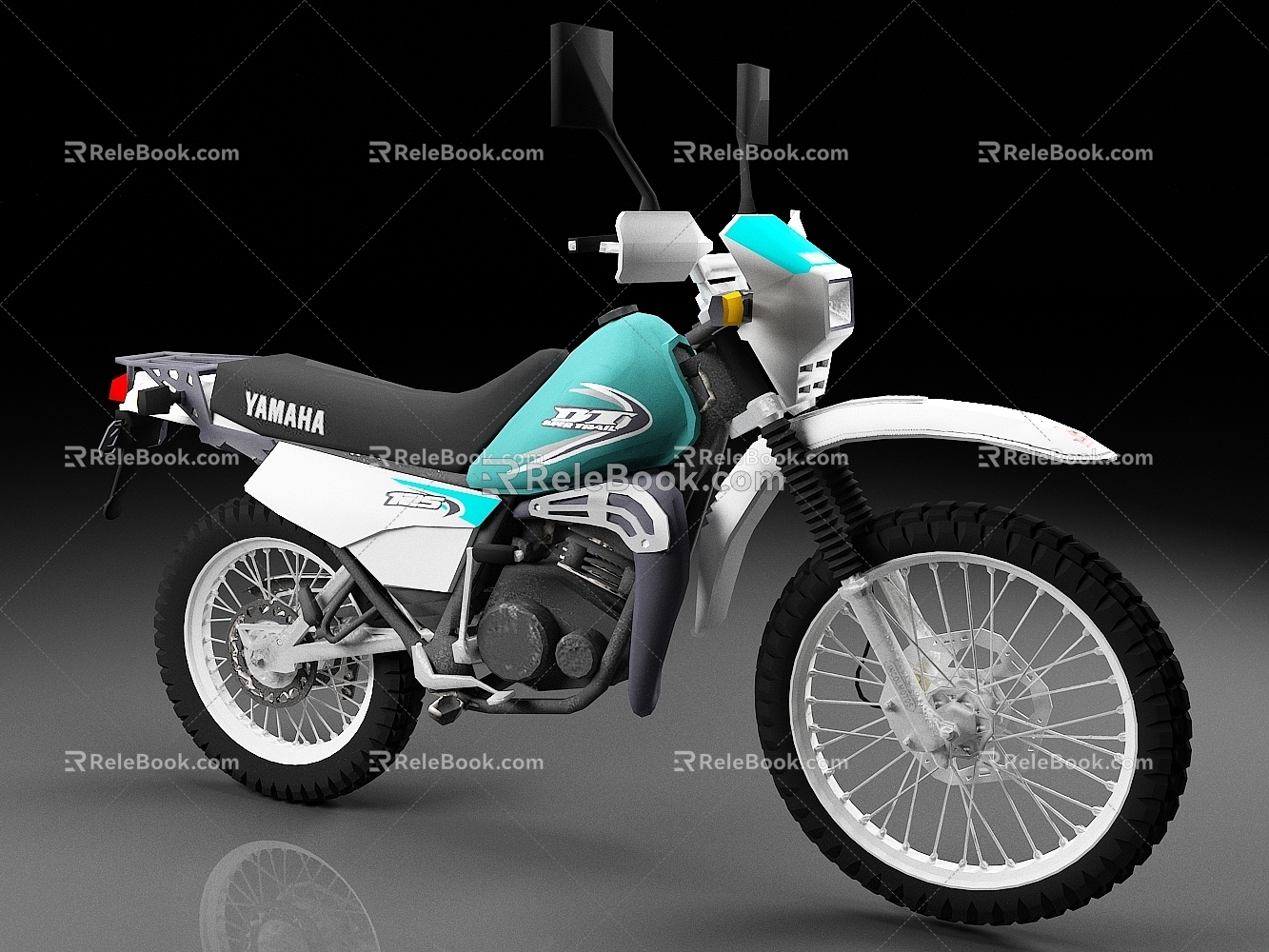 Yamaha motorcycle mountain motorcycle off-road motorcycle 3d model