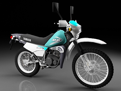 Yamaha motorcycle mountain motorcycle off-road motorcycle 3d model