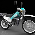 Yamaha motorcycle mountain motorcycle off-road motorcycle 3d model