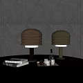 French Style Light Luxury Multi-Layer Table Lamp 3d model