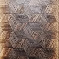 Classic Hexagonal Wooden Flooring With Intricate Pattern And Natural Wood Grain