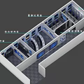 Monitoring Room Layout With Integrated Control Data Processing And Equipment Areas