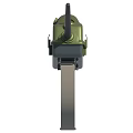Green Two Way Radio Communication Device With Long Antenna and Wrist Strap For Portable Use