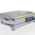 Industrial Roller Conveyor Equipment With Heavy Duty Steel Frame And Motorized Platform For Material Handling