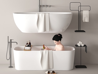 Bathtub Integrated Bathtub Separate Bathtub Towels model