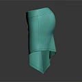Stylish Teal Mini Skirt With Slim Fit Design And Casual Fashion Style