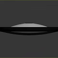 Modern Black Oval Computer Speaker With Metal Mesh Grill And Desktop Audio Design