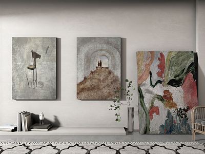 Quiet Decorative Painting Decorative Hanging Painting 3d model