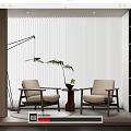 Leisure sofa combination 3d model
