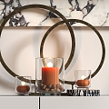 Modern Candle Ornament Candlestick 3d model