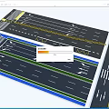 Comprehensive Road Infrastructure With Multiple Lanes Traffic Markings Crosswalks Directional Arrows And Colored Lane Dividers