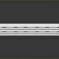 Sleek White Long Vehicle With Multiple Black Doors And Side Windows Exterior Design