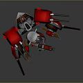 Blonde Haired Game Anime Character With Mechanical Armor Cannon Barrels And Sailor Uniform