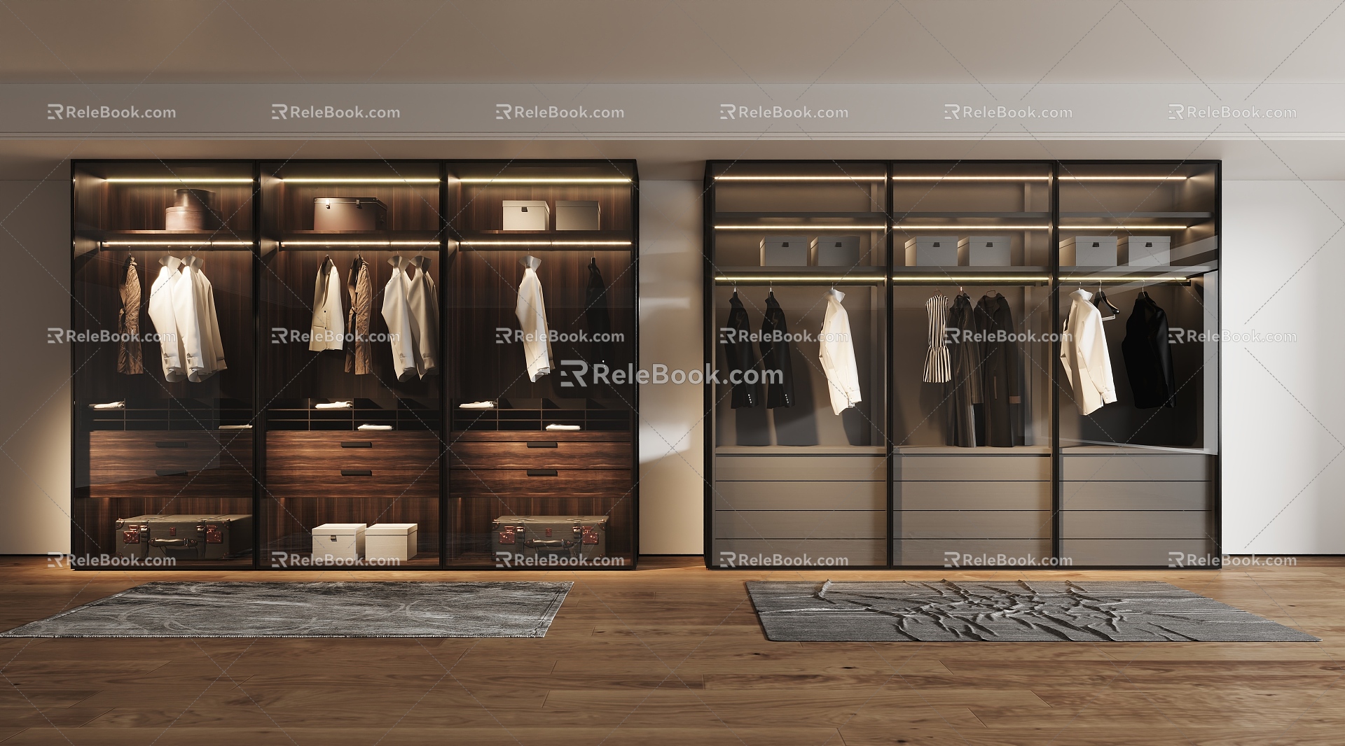 Glass wardrobe 3d model