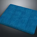 Blue Square Furniture Cushion With Soft Textured Fabric For Chair Seats