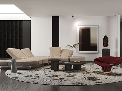 modern living room model