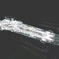 Aircraft Carrier Warship 3D Model With Flight Deck And Command Tower Structure 3d model