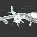 Unmanned Military Drone With Propellers And Underwing Weapon Mounts