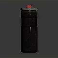 Practical Black Insulated Thermal Mug With Red Lid For Daily Use