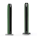 Two Green Tower Air Cooler Fans With Modern Design And Stable Base
