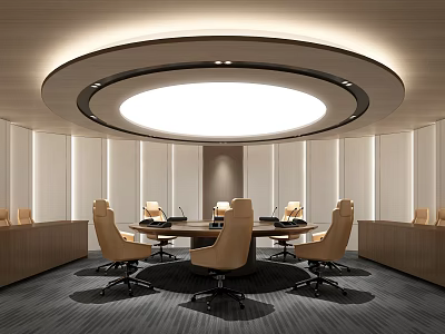 Modern Meeting Room Round Meeting Room 3d model