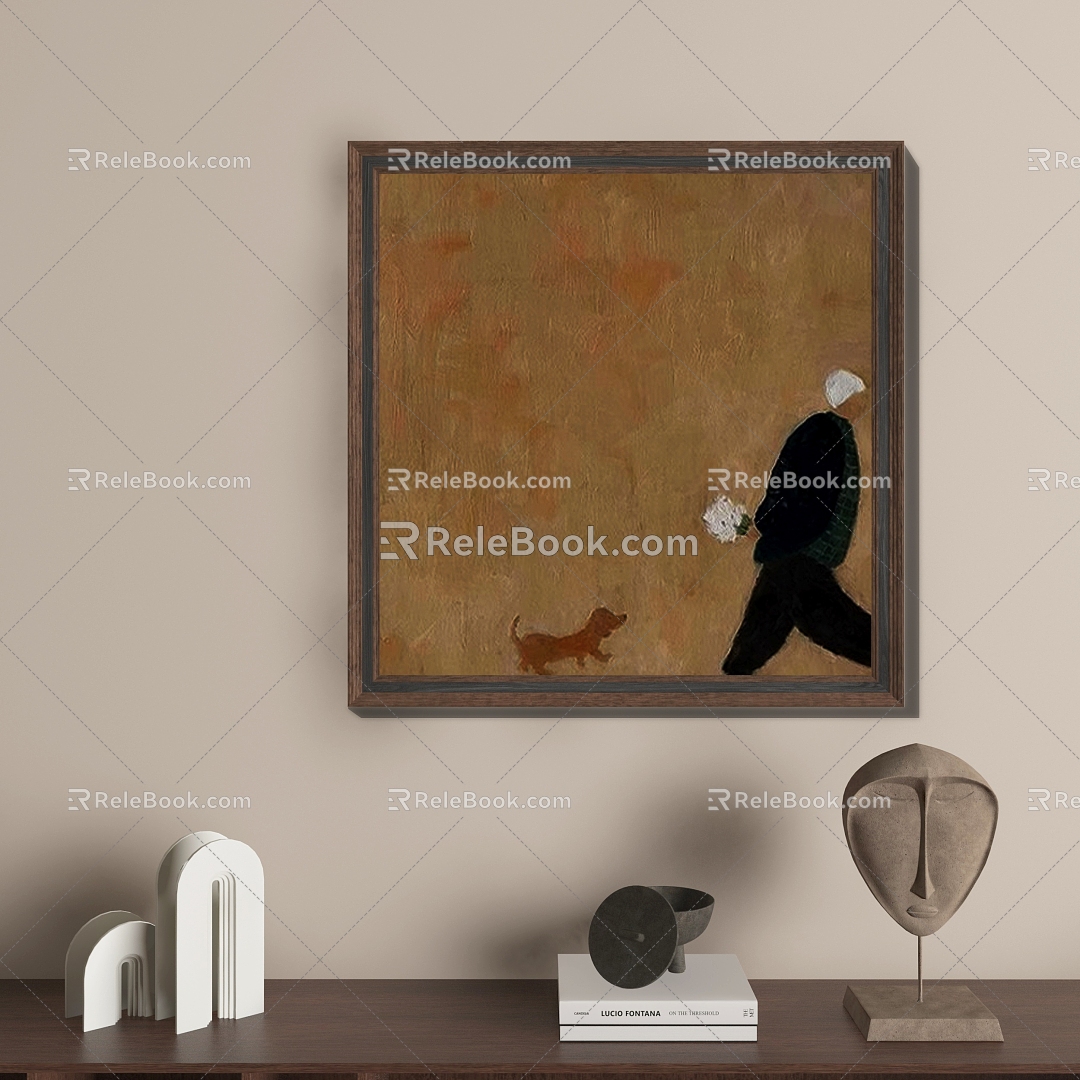 Modern Simple Hanging Painting 3d model