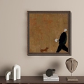 Modern Simple Hanging Painting 3d model