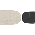 Modern Dining Table With Black Stone Top White Gold Lines And Textured Bases