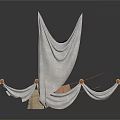 Space Saving Household Clothes Drying Racks With Hanging Fabric And Foldable Design
