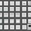 Modern Switch Socket 3d model