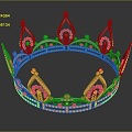 Modern Crown Crown Crown Crown Crown Home Ornaments 3d model